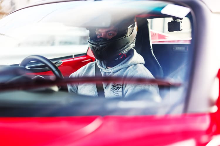 Mark Austin driving the ATS Lotus